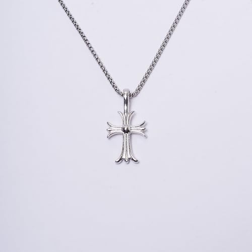 Image of SALTY ALPHA Anti Tarnish Stainless Steel Locket Neck Chain for Men | Stylish Pendant Necklace | Jewellery Accessories for Boys | Minimal Jewelry | Gifts for Boyfriend & Husband | Gift for Diwali, Christmas, Marriage, Birthday, Rakhi