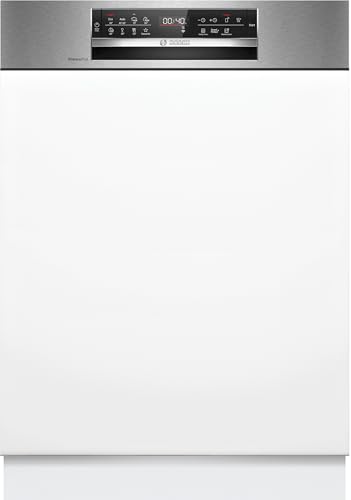 Bosch SMI6ECS12E Serie 6, Lavavajillas empotrable con frente, Home Connect, Extra Clean zone: lavado intenso para la suciedad más rebelde, diagnóstico a distancia, acero, 60 cm