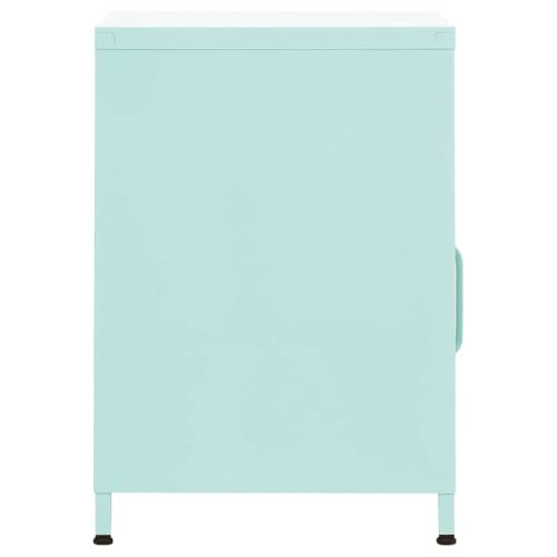 Table de chevet moderne vert menthe pour chambre et salon - 5