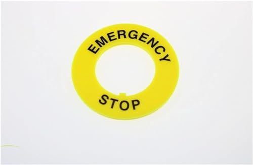 Bouton arrêt d'urgence jaune 22mm 40mm interrupteur commande lot de 20