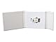 Hochwertiges Leder USB-Case/Album mit USB-Fach mit Sichtfenster für persönliches Coverbild – Ideal zur Aufbewahrung von Hochzeitsfotos & digitalen Erinnerungen (Weiss)