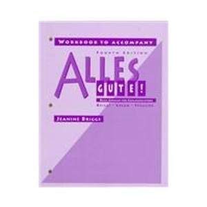 Alles Gute: Basic German for Communication (Wor... 0070078661 Book Cover