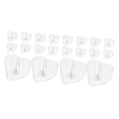 PHENOFICE 2 Sets Candle Holder Bulk Heart Shaped Tin with Wide Mouth for Easy Filling Dispensing