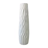 Vaso da pavimento alto, alto 58 cm, grandi vasi in rilievo, decorazione per pavimenti in r...