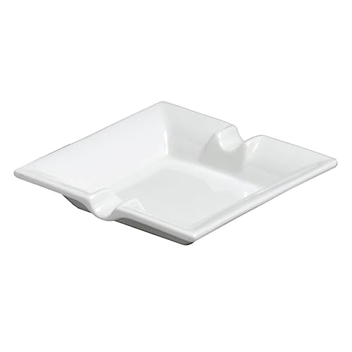 SWEET HOME Posacenere Quadrato in Porcellana Bianca cod.HT00193LU cm 12,5x12,5x2h by Varotto & Co.