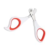 NESTINGHO コンパクト犬用クリッパー 猫犬兼用耐摩耗ネイルトリマー 初心者対応 盲切り機能付き ペット爪切り使いやすいエルゴノミックグリ