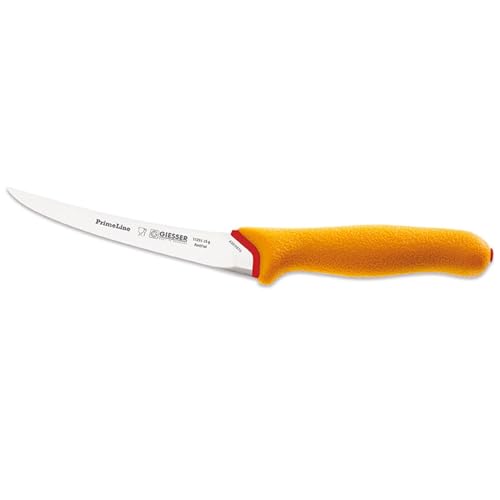 Johannes Giesser Messerfabrik PrimeLine Ausbeinmesser Cuchillo, Unisex Adulto, Amarillo, 15 cm