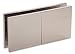 C.R. LAURENCE SGC188SB CRL Satin Brass Square 180 Degree Glass-to-Glass Movable Transom Clamp