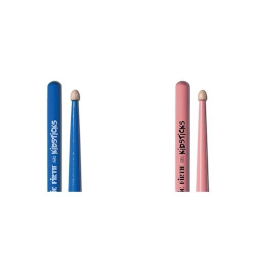 Baquetas Vic Firth Kidsticks Azul y Rosa Paquete x2 miniatura 1