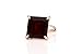 Bold Square Garnet Stone Ring in 14k Gold - Custom Rings for Women - Handmade Statement Ring, Engagement, Wedding, Party Fashion for Women - Choose Ring Size and Material