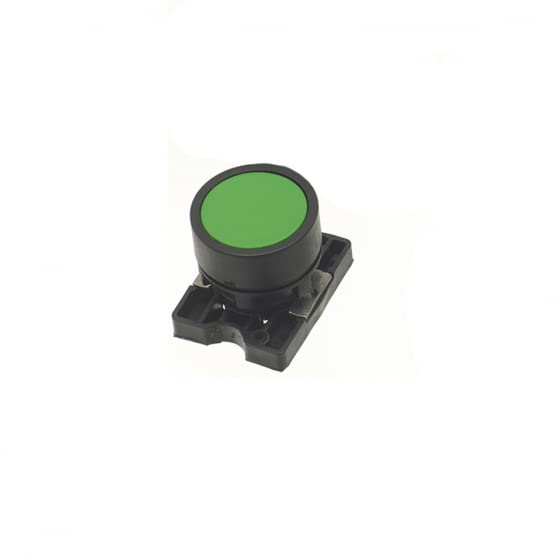KAMSTEALTH Momentary Push Button Switch 22.5MM Plastic head (Green, 1)
