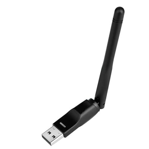 Image of RT5370 USB 2.0 150mbps WiFi Wireless Network Card 802.11 B /g /n LAN Adapter with Rotatable Antenna Black-GOLDEN BLUE