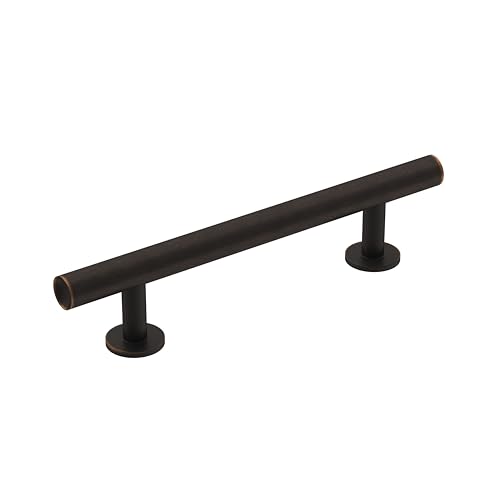 Amerock | Cabinet Pull | Oil Rubbed Bronze | 3-3/4 inch (96 mm) Centre-to-Centre | Radius | 1 Pack | Drawer Handle | Cabinet Hardware