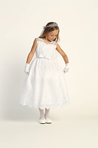 Made in USA - First Communion Dress for Girls - 1st Holy Communion Dresses - Vestido Primera Comunion para Niña4
