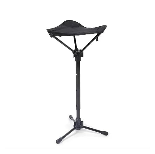 Vnook Outdoor-Teleskophocker, tragbarer Sitz, Angeln, Teleskopstuhl, Hocker, Leichter Klappstuhl, Camping und Angeln, zusammenklappbar, höhenverstellbar