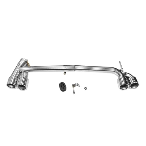 Tuyau d'échappement noir silencieux pour BMW F32 418i 430i inox