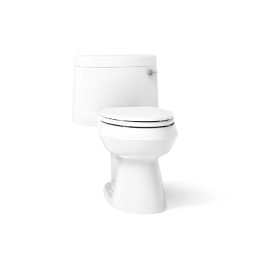 KOHLER K-3619-RA-0 Cimarron Comfort Height One-Piece Elongated 1.28 GPF Toilet with AquaPiston Flush...