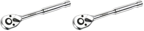 Image of TOMMARS 1 /4 inch Drive Ratchet Socket Wrench, 72-Tooth Quick-Release Socket Ratchet Wrench Reversible, Gifts for Men Mechanic Hand Tools (Pack of 2)