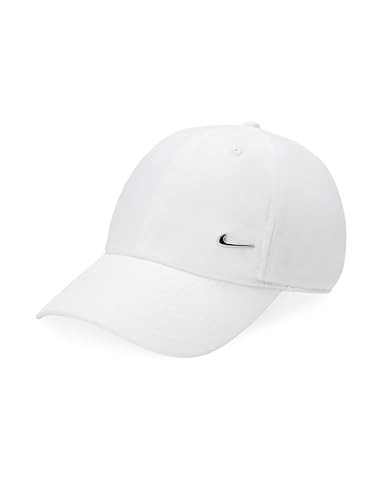 Nike Unisex Df Club Baseballkappe, White/Metallic Silver, L-XL