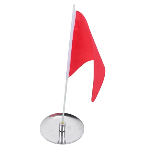 DINHEAROM 1 Set Portable Golf Flag with Hole Cup Tray for Backyard Practice and Golf Training Supplies Easy to Install Durable Great for Game Skills