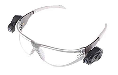 3M LIGHT VISION Schutzbrille LEDLV, AS/AF/UV, PC, klar Rahmen silber-schwarz, inkl. Mikrofaserbeutel