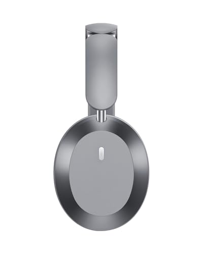Image of Wentronic Y04 Bluetooth 5.3 Wireless Over-Ear Headphones with Active Noise Cancelling & Hi-Res Sound, 48H Playtime, Soft Comfort Earcups - Travel, Office & Home - iOS, Android & PC -Grey