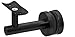 CRL HR3EGMBL Matte Black Short Arm Malibu Series Glass Mounted Hand Rail Bracket