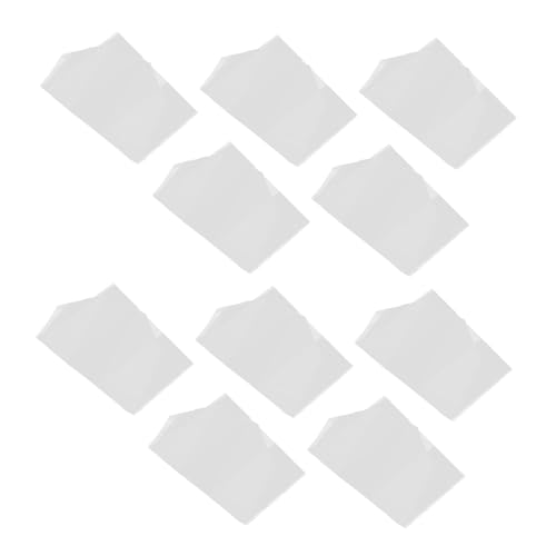 Cabilock 10Pcs Extra Large Clear Plastic Storage Bags Heavy Duty Transparent Garment Organizer for Clothing Travel Seasonal Use Dust Protection Quick Identification