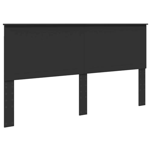 vidaXL Tête de lit Chêne Noir 180 cm Bois d'ingénierie, Accents élégants pour Chambre, Accessoire déco Moderne, Coin Sommeil stylé, Design Contemporain