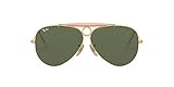 Protective case included Ray-Ban Rb 3138 Montures de Lunettes, Or (Gold), 62 mm Mixte Adulte