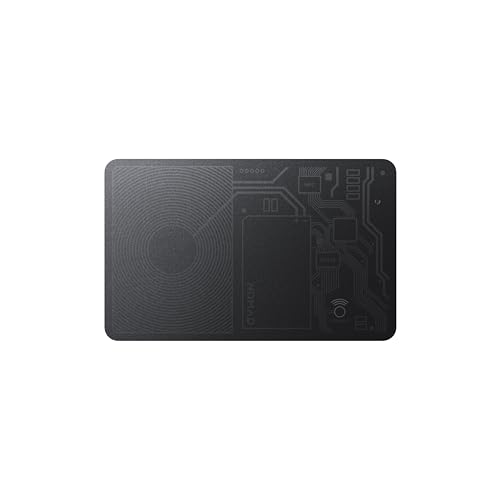 Nomad Tracking Card Carbide Slim Card Tracker with IPX7 Waterproof and Dust Proof Card Tracker for Wallet & Luggage 5 Months GPS Tracker Long Battery Life Rechargeable Compatible with iOS Only
