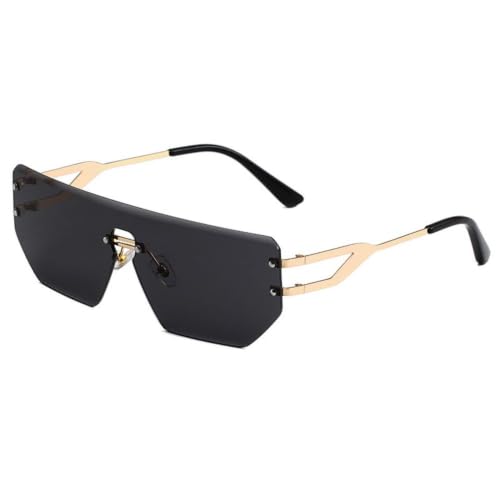 Lunettes de soleil rétro en métal avec protection UV400 tendance, style classique et élégant