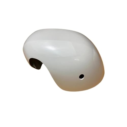 自動交換用左右リアミラーカバーシェルキャップハウジング Mini Cooper F54 F55 F56 F57 F60 2020 2021 2022 2023 2024に適合(White with hole L)