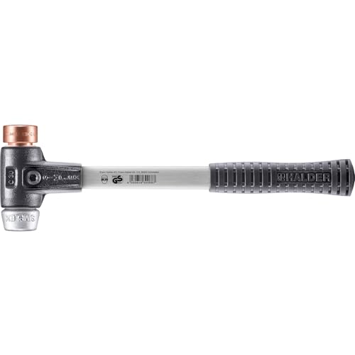 SIMPLEX-Schonhammer, Kupfer/Weichmetall; mit verstärktem Tempergussgehäuse und Fiberglasstiel | D=30 mm | 3749.030