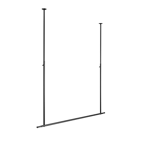KYTGFH Home Wall-Mounted Clothes Rack,Metal Display Rack for Boutique Clothing Store,Holds Up to 50 Kg,for Ceiling Installation
