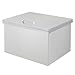 Drop In Ice Chest, 40 QT Outdoor Kitchen Ice Bar, Stainless Steel Ice Cooler, Commercial Ice Bin with Hinged Cover, Stainless Steel Ice Bucket, Drain-Pipe and Drain Plug Included, for Cold Wine Beer