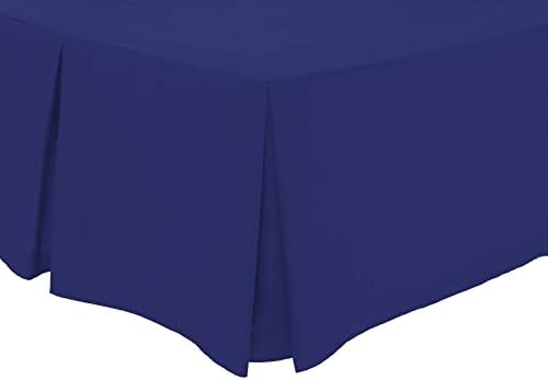 Olivia Rocco Pleated Base Valance Sheet Easy Care Polycotton Base Valances, Single Grey