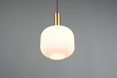 Trio Lighting Lampada A Sospensione Diva, A 1 Luce, Color Ottone, Opale, Metallo, Vetro - 4