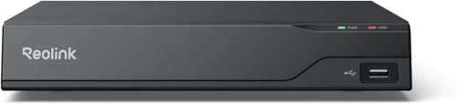 Reolink RP-PN8 PoE NVR Sistema de vigilancia Grabador, admite cámaras de hasta 16 MP y hasta 32 TB de Almacenamiento Local (Sin Disco Duro), Ideal para vigilancia residencial, Interior y Exterior