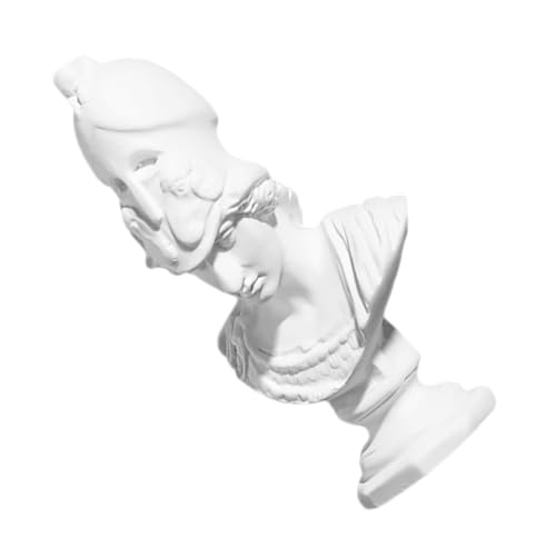 VICASKY Statuetta Mini Busto Di Atena in Resina Bianca, Scultura Classica Mitologica, Decorazione Artistica Per Casa, Ufficio e Studio, Esempio Di Pratica Di Schizzo
