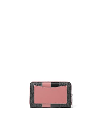 Image of Michael Kors Womens Jet Set Small Zip Around Card Case Rose One Size
