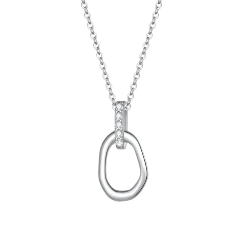 Collier Géométrique Argent Anti-Allergie Boucles d'Oreilles CZ Confort Femme