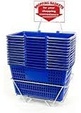 Only Hangers Set of 12 Blue Shopping Basket Set