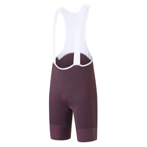 YKYWBIKE Cycling Bib Shorts for Men 4D Padded Bike Shorts Breathable Cycling Bibs Men MTB Biking Bicycle Short with Padding(L) Purple