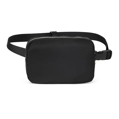 Image of Everywhere Belt Bag, Fashion Bum Bag, Unisex Mini Fanny Pack Belt Bag with Adjustable Strap, Water-Resistant Fanny Pack for Women Men for Travel Outdoors Running Hiking (Black)