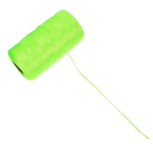 Cuerda trenzada torsionada para albañilería, cuerda de hilo verde claro para manualidades, marcado de propiedad y construcción, resistente a la intemperie, 1 rollo miniatura 1
