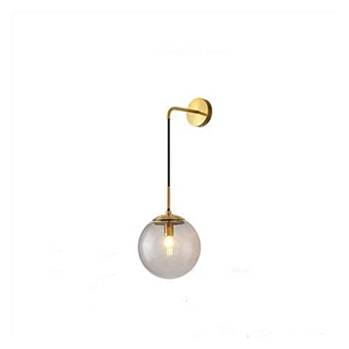 Lámpara de pared moderna para pasillo decorado con bola de cristal LED