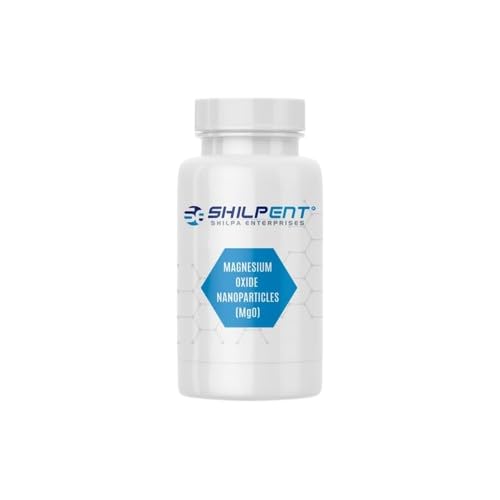 Shilpent Magnesium Oxide Nanoparticles(MgO) (Powder form/White/Spherical Morphology) (25 Gram)