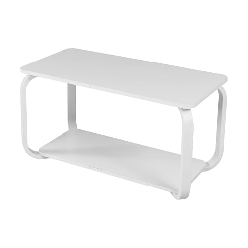 VECELO ローテーブル 幅80×奥行40×高さ42.5cm リビングテーブル テーブル 机 リビング用 ちゃぶ台 座卓 ソファ リビング コンパクト ヴィンテージ コンパクト 一人暮らし 角が丸い 復古 組み立て簡単 大容量 モダン