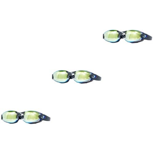 Lunettes de natation adultes pour myopes étanches design unisexe pack de 3 pièces